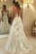 Ärmelloses A-Line Handgemacht Prinzessin Brautkleid aus Tüll mit Applike - Bild 1