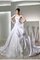 Satin Duchesse-Linie Trägerloser Ausschnitt Anständiges Brautkleid mit Applikation - Bild 1