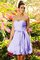 Prinzessin A-Line Ärmellos Mini Brautjungfernkleid aus Chiffon - Bild 19