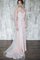 Tüll Sweep Train Chiffon Plissiertes Elegantes Brautjungfernkleid - Bild 1