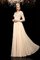 A-Line Prinzessin Bodenlanges Anständiges Abendkleid mit Langen Ärmeln - Bild 3