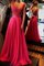 Prinzessin A Linie Bodenlanges Abendkleid mit Applikation aus Chiffon - Bild 1