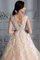 Duchesse-Linie Tüll Normale Taille Schaufel-Ausschnitt Ärmelloses Brautkleid - Bild 7