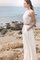 Seeküste Juwel Ausschnitt Zweistück Bodenlanges Brautkleid mit Tasche - Bild 2