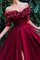 Tüll Große Verkäufe Ärmelloses Prinzessin A-Line Sweep Zug Abendkleid mit Rüschen - Bild 2
