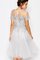 Juwel Ausschnitt Plissiertes Romantisches Konservatives Brautjungfernkleid aus Tüll - Bild 2