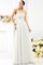 Ärmelloses Drapiertes Empire Taille A-Line Reißverschluss Brautjungfernkleid - Bild 16