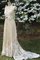 Zeitloses Sweep Zug Bodenlanges Anständiges Brautkleid mit Reißverschluss - Bild 1