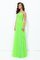 Prinzessin Ärmelloses A Linie Anständiges Ballkleid aus Chiffon - Bild 6