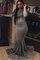 Schaufel-Ausschnitt XXL Langärmeliges Normale Taille Meerjungfrau Stil Ballkleid - Bild 1
