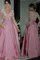 Prinzessin Attraktiv Reißverschluss A-Line Normale Taille Satin Abendkleid mit Bordüre - Bild 2