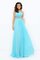 Paillette Empire Taille Spaghetti Träger A Linie Paillettenbesetztes Abendkleid - Bild 1