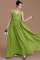 Normale Taille A-Line Prinzessin Ärmelloses Bodenlanges Brautjungfernkleid - Bild 16