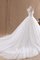 Spitze Natürliche Taile Duchesse-Linie Ärmellos Brautkleid aus Tüll - Bild 1