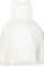 A-Line Taft Bodenlanges Blumenmädchenkleid mit Empire Taille mit Knöpfen - Bild 1