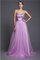 Perlenbesetztes trägerlos Prinzessin Sittsames Abendkleid mit Rücken Schnürung - Bild 1