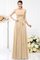 Prinzessin Chiffon A-Line Trägerloser Ausschnitt Brautjungfernkleid mit Gürtel - Bild 6