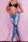 Heiß Frauen-Leggings Polyester Elasthan Club Kleider - Bild 1