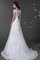 Kurze Ärmeln Luxus Einfaches Brautkleid mit Knöpfen mit Gekappten Ärmeln - Bild 2