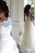 A-Linie Eingängig Prinzessin Ärmellos Brautkleid mit Gürtel mit Rücken Schnürung - Bild 1