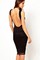 Polyester Spitze Ausschnitt Damen Rückenfrei Bodycon Elegant Juwel Club Kleider - Bild 2