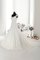 Spitze Meerjungfrau Natürliche Taile V-Ausschnitt Brautkleid mit Kurzen Ärmeln - Bild 2