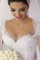 Tüll Duchesse-Linie Ärmelloses Bodenlanges Brautkleid mit Perlen - Bild 2