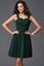 Breiter Träger Prinzessin Seide wie Satin a linie Mini Brautjungfernkleid - Bild 9