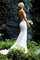 Natürliche Taile Etui Ärmellos Energisch Brautkleid mit Bordüre mit Offenen Rücken - Bild 1
