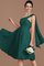 Prinzessin Gerüschtes A-Line Ärmelloses Ein Schulter Brautjungfernkleid - Bild 13