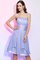 A-Linie Prinzessin Mini Brautjungfernkleid mit Drapierung mit Plissierungen - Bild 17