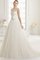 Normale Taille Halle Luxus Brautkleid mit Bordüre mit Plissierungen - Bild 1