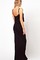 Polyester Damen Elegant Riemen Maxi Club Kleider - Bild 2