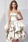 Ärmelloses A-Linie Kurzes Knielanges Brautjungfernkleid mit Empire Taille - Bild 29