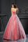 Satin Empire Taille Ärmelloses Herz-Ausschnitt Bodenlanges Partykleid - Bild 2