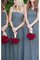 Prinzessin A-Line Empire Taille Ärmelloses Brautjungfernkleid aus Chiffon - Bild 1