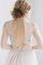 Ewiges Tüll Halbe Ärmeln Brautjungfernkleid mit Perlen mit Schlüsselloch Rücken - Bild 2