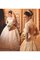 Spitze Duchesse-Linie Extravagantes Brautkleid mit Knöpfen mit Applike - Bild 1