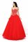 Natürliche Taile Perlenbesetztes Ärmelloses Bodenlanges Anständiges Partykleid - Bild 5