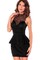 Polyester Bodycon Elegant Damen Elasthan Club Kleider - Bild 1