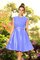 Prinzessin A-Linie Reißverschluss Knielanges Brautjungfernkleid ohne Ärmeln - Bild 17