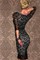 Spitze Bodycon Ausschnitt Damen Juwel Polyester Elegant Club Kleider - Bild 2