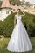 Spitze Kurze Ärmeln Elegantes Brautkleid mit Gekappten Ärmeln mit Kristall - Bild 1