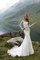 Zeitloses Gericht Schleppe Romantisches Brautkleid mit Schleife mit Gürtel - Bild 1