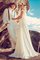 Chiffon Glamouröses Bodenlanges Informelles Brautkleid mit Vorne Schlitz - Bild 1