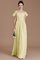 Normale Taille Reißverschluss Prinzessin Gerüschtes Brautjungfernkleid aus Chiffon - Bild 14