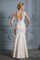 Junoesque Meerjungfrau Natürliche Taile Bodenlanges Brautkleid mit Applikation aus Tüll - Bild 2