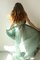 Plissiertes Bateau Romantisches Bescheidenes Brautjungfernkleid mit Sweep Zug - Bild 2