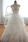 A-Line Ärmellos Sweep Train Romantisches Brautkleid aus Chiffon - Bild 1