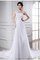A-Line Ärmellos Ein Schulterfreies Anständiges Brautkleid mit Applike - Bild 1